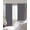 Grey, variant on Red Solid Color Blackout Curtains for Bedroom/Living Room, Thermal Insulated Kitchen Curtains, Aesthetics Contemporary Luxury Grommet Darkening Window Treatment Drapes 52"x84"x2