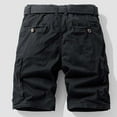 thumbnail image 3 of Ahabrexf Mens Big & Tall Cargo Shorts Outdoor Casual Expandable Waist Lightweight Water Resistant Quick Dry Fishing Hiking Shorts w/ Multi-Pockets, 3 of 3