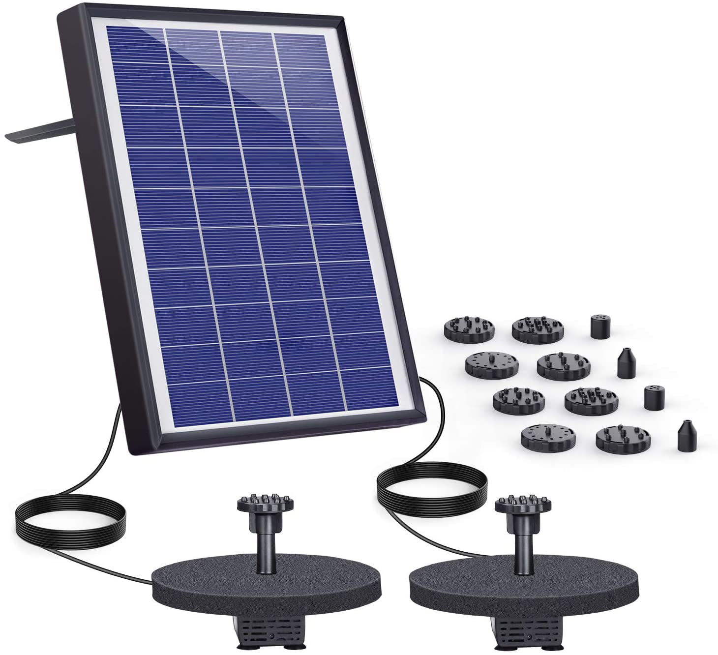 Solar Fountain Pump 6.5W Panel with Battery Backup Solar Water Pump 