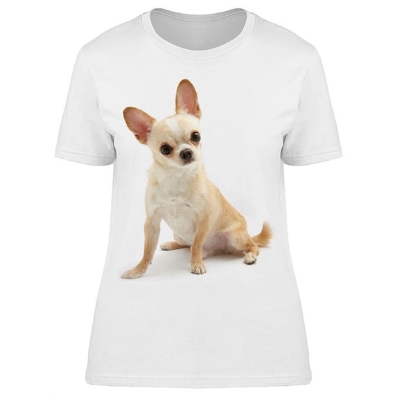 Confused Chihuahua Pup T-Shirt Women -Image by Shutterstock, Female Large