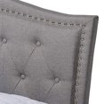thumbnail image 1 of Baxton Studio Felisa Modern and contemporary grey Fabric Upholstered and Button Tufted King Size Platform Bed, 1 of 5