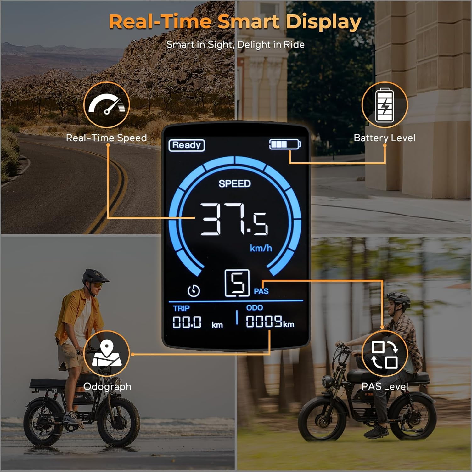 3000W Peak Dual Motor 37.5mph Tamobyke T73 Pro Max off road Electric Bike for Adults, 48V 36.4Ah Dual Battery Mountain Ebike,20" Fat Tire Full Suspension UL2849