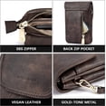 thumbnail image 5 of Leather Small Crossbody Bags for Women Designer Cell Phone Bag Wallet Purses Adjustable Strap, 5 of 7