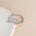 thumbnail image 3 of Solitaire Princess Cut Ring 10K Solid White/Yellow/Rose Gold Over Engagement Ring Special for Christmas Gift Proposal Ring, 3 of 3