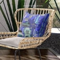 thumbnail image 3 of Amrita Sen Designs CAPL990BrCDS-ZP-26x26 26 x 26 in. City Palace Broadcloth Indoor & Outdoor Zippered Pillow - Blue, Green & Black, 3 of 5