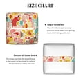 thumbnail image 5 of Yiaed Colorful Chicken Print Tissue Box Cover, PU Leather Decorative Organizer for Tabletop, Bathroom, Car, Office Creative Decorative, 5 of 7