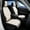 Black-Full Set, variant on Caromop Universal Car Seat Covers Full Set,3D Foam Support in Velvet & PU Leather,Armrest Compatible for Cars, Trucks, SUVs (Beige/Black)