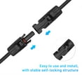 thumbnail image 4 of Amdohai Branch Solar Connectors Parallel Cable Adapter 2-Way Solar Cable Connector Self-locking IP67 Waterproof PV Panel Male Female Extension Connector 12AWG, 4 of 7