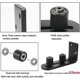 thumbnail image 3 of 2 Pack Sliding Barn Door Floor Guides, Flush Sliding Door Bottom Guide, Adjustable Wall Mount Stay Roller Hardware Kit, 3 of 5
