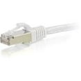 thumbnail image 3 of C2G 15ft Cat6 Snagless Shielded (STP) Ethernet Network Patch Cable - White - Patch cable - RJ-45 (M) to RJ-45 (M) - 15 ft - screened shielded twisted pair (SSTP) - CAT 6 - molded, snagless, stranded - white, 3 of 4