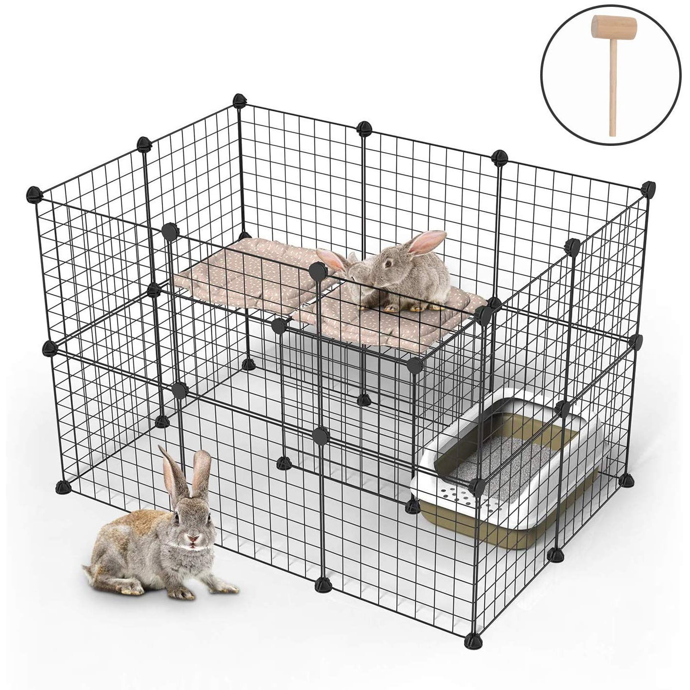 Heavy Duty Metal Pet Fence 8 Panels 40 inch Bellanny Dog Playpen Cat Puppy Exercise Pen Portable & Foldable Outdoor & Indoor DIY Shapes 