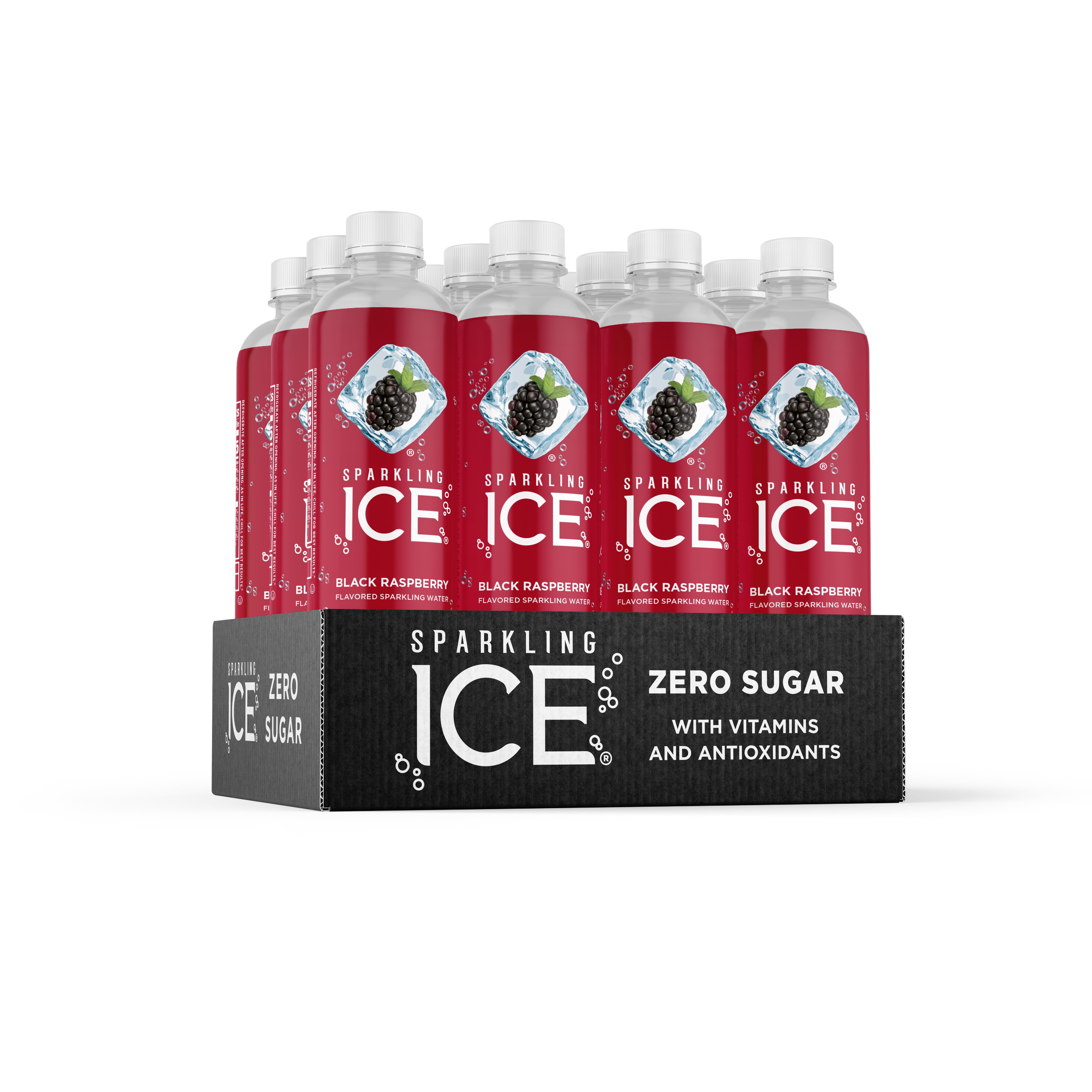 Sparkling Ice® Naturally Flavored Sparkling Water, Black Raspberry 17 Fl Oz, (Pack of 24)