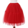 thumbnail image 3 of Ediodpoh Tutu Dancing Skirt Mesh Pleated Puffy Half Skirt Speed Skirt for Quick Wear Ballet Skirt Women O One Size, 3 of 3