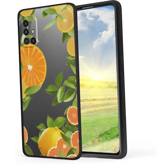 Citrus-Case Phone Case, Degined for Samsung Galaxy A51 4G Case Men Women, Flexible Silicone Shockproof Case for Samsung Galaxy A51 4G