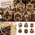 thumbnail image 4 of 6-Pack Christmas Diamond Painting Ornament Kit, DIY Pearl Sticker Art Crafts, No Glue 3D Puffy Decor for Tree, Easy Holiday Activity Gifts for Kids Adults Family Party Favor, 4 of 4