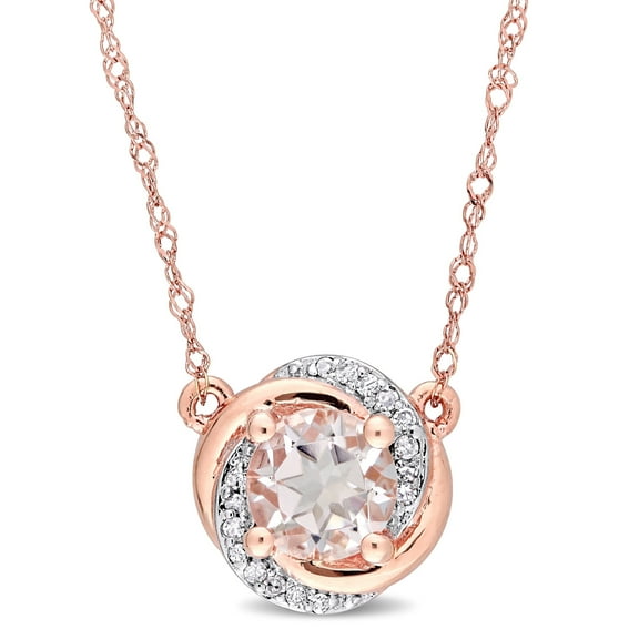 Everly Women's Morganite 10k Rose Gold Necklace