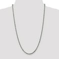 thumbnail image 2 of 14K White Gold 3.5mm Diamond Cut Rope Chain 24 IN, 2 of 6