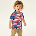 thumbnail image 2 of Coerni Boys American Flag T Shirt 4th of July Independence Day Tee for Little Boy Patriotic Cotton Star Stripe Shirt Top, 2 of 4