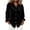 A-Black, variant on Womens Velour Button Down Shirts Long Sleeve Collared Blouse Rolled Solid Winter Vacation Plus Size Tops