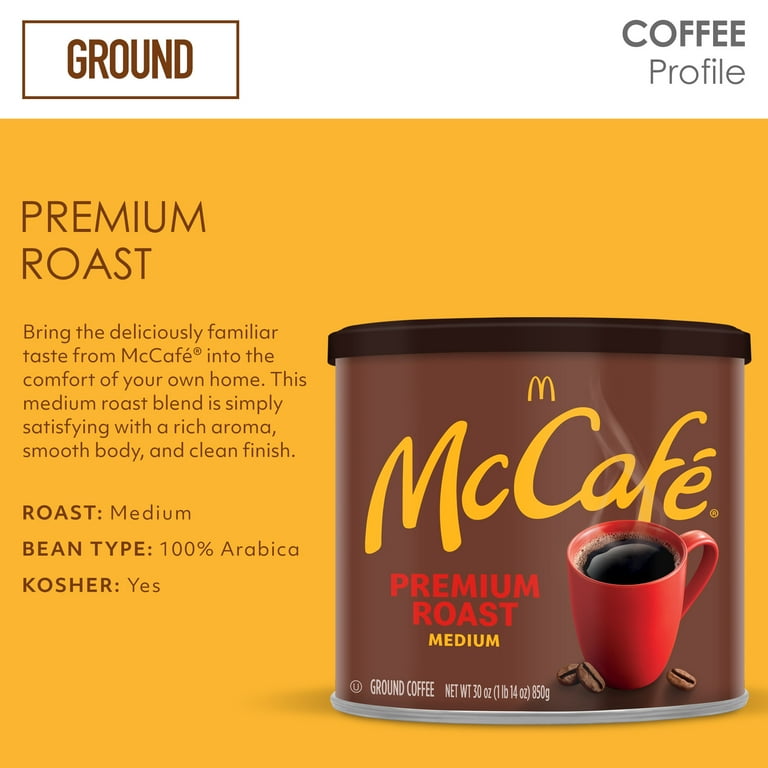 McCafé COMINHKG114945 Premium Roast Ground Coffee - 30 Ounce For