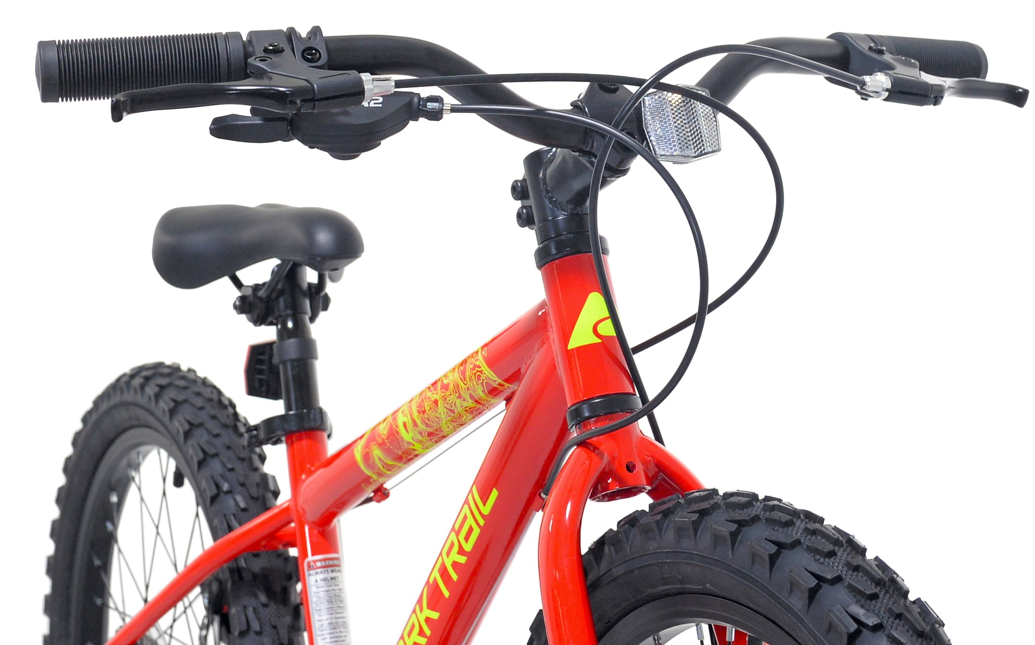 Ozark Trail 20" Mountain Bike, 7 Speed, Fits Rider 3'11"-4'4", Red, Child/Tween/Teen, Unisex, Online Only