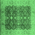 thumbnail image 1 of Ahgly Company Indoor Square Oriental Emerald Green Traditional Area Rugs, 7' Square, 1 of 4