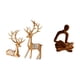 thumbnail image 5 of Estatua de ciervo, escultura de mesa, adorno de animal, figura de pareja de renos, figura de pensador abstracto, estatua de resina, ideal para regalar, 5 of 8