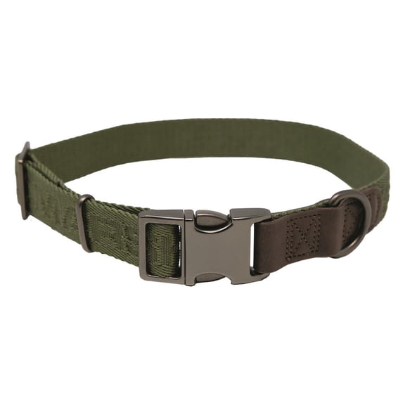 MOmarsh Adjustable Dog Collar Cypress Green