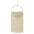 thumbnail image 1 of Cesta de bolsillo para colgar en la pared con tapiz de macramé, organizador de revistas y correo Los 60X25X12CM, 1 of 8