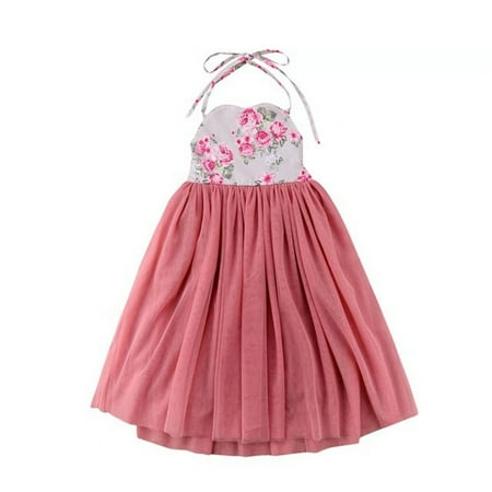 

Kids Toddler Baby Girls Dress Spring Summer Tulle Sleeveless Grenadine Princess Dress Baby Girl Clothes