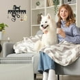 thumbnail image 3 of Perchero de pared de metal con correa para perro, 25 x 12 cm, 10 ganchos decorativos con forma de pata, color negro, 3 of 9