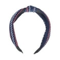 thumbnail image 4 of Unique Bargains 1 Pc Grace Wide Cross Knot Headbands for Women Navy Blue, 4 of 6