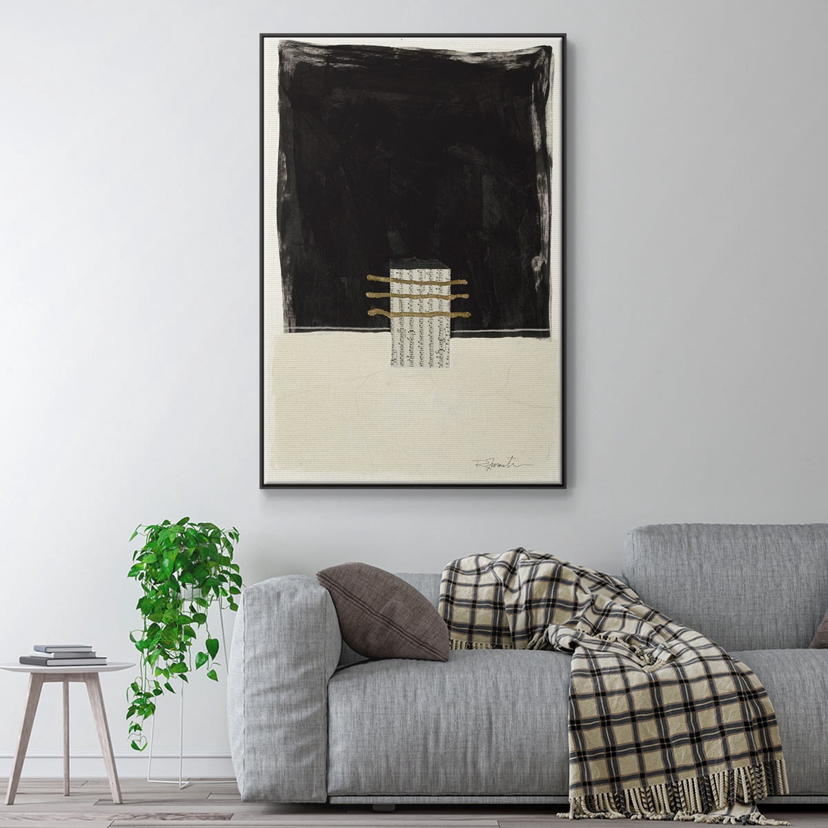 Standing Strong IV Framed Premium Gallery Wrapped Canvas - Ready to Hang - 17 x 25 - Black Floating Frame