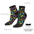 thumbnail image 6 of Naloa Colorful Lizards Ankle Socks for Women Non Slip Socks No Show Socks Classic Low Cut Casual Socks Casual Socks, 6 of 7