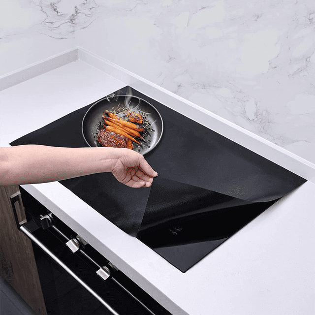 Induction Cooktop Protector Mat 20.4x30.7 Inch, Electric Stove Burner Covers Antiscratch As Glass Top Stove Cover