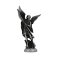 thumbnail image 4 of Figura de ángel San Miguel, artesanía, adorno religioso coleccionable de mesa Gris, 4 of 9