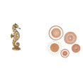 thumbnail image 1 of Estatua de resina,Estatua de resina para decoración del hogar,manualidades,oro,Manualidades de pared,Decoración para colgar en la pared,ratán artesanal tejido,Juego de decoración de pared, 1 of 8