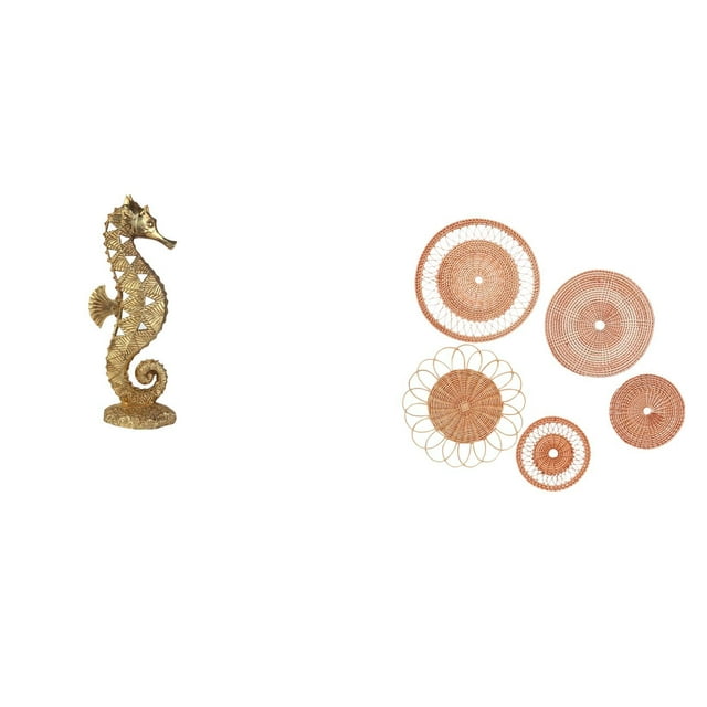 Estatua de resina,Estatua de resina para decoración del hogar,manualidades,oro,Manualidades de pared,Decoración para colgar en la pared,ratán artesanal tejido,Juego de decoración de pared