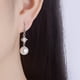 thumbnail image 4 of HomeKingdee Plumeria Pearl Drop Earrings for Women - 925 Silver-Platedy Dangle Earrings with Zirconia for Wedding and Everyday Jewelry, 4 of 9