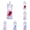 B, variant on UJMNHYGT Flameless LED Candles Battery Operated, Acrylic Light Color Changing Flickering Candles with Embedded Rose, LED Pillar Candles for Home Decor Sparkling Love Gift Atmosphere