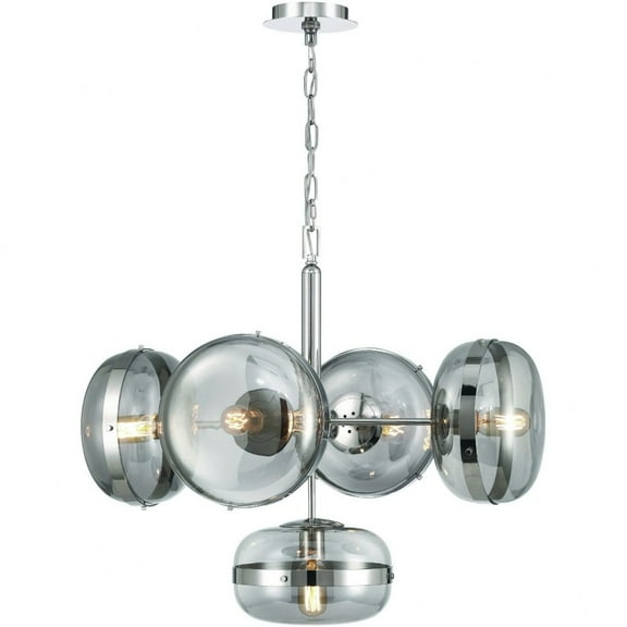 38129-025 Eurofase Lighting Nottingham - 5 Light Chandelier-24 Inches Tall and 28 Inches Wide