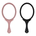 thumbnail image 1 of MasteelfCA 2Pcs Handheld Makeup Mirror Portable Vintage Mirror Creative Cosmetic Mirror, 1 of 8