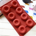 thumbnail image 5 of Fiudx Molde Versátil para Donas de 8 Cavidades, Diseño de Silicona Flexible Antiadherente, Resistente Al Calor de -40 a +446 Grados, Apto para Horno, Microondas y Lavavajillas, Ideal para Repostería, 5 of 5