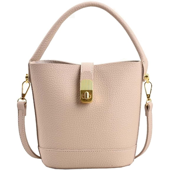 Kukuzhu Crossbody Bags for Women PU Leather Tote Bag Fashion Shoulder Handbags Bucket Bag Hobo Satchel Bag with Zipper Closure