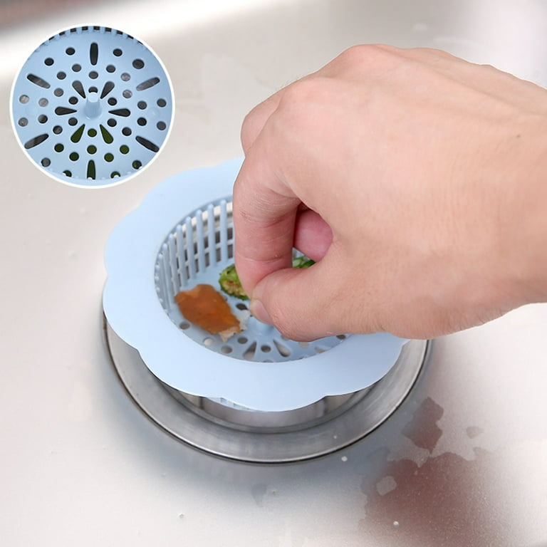 Kitchen Sink Strainer Silicone Sieve Bathroom Shower Drain Sink