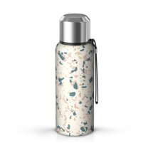 Camouflage 20oz Stainless Steel Thermal Bottle with Tea Filter and Cup Lid, Vacuum Insulated Coffee Mug with 316L Inner Liner, Leakproof Travel Thermos for Office, Commute & Outdoor