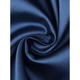 thumbnail image 7 of DARING DIVA Women's Satin Pajamas Sleepwear Button Down Contrast Color Tops M Blue, 7 of 7