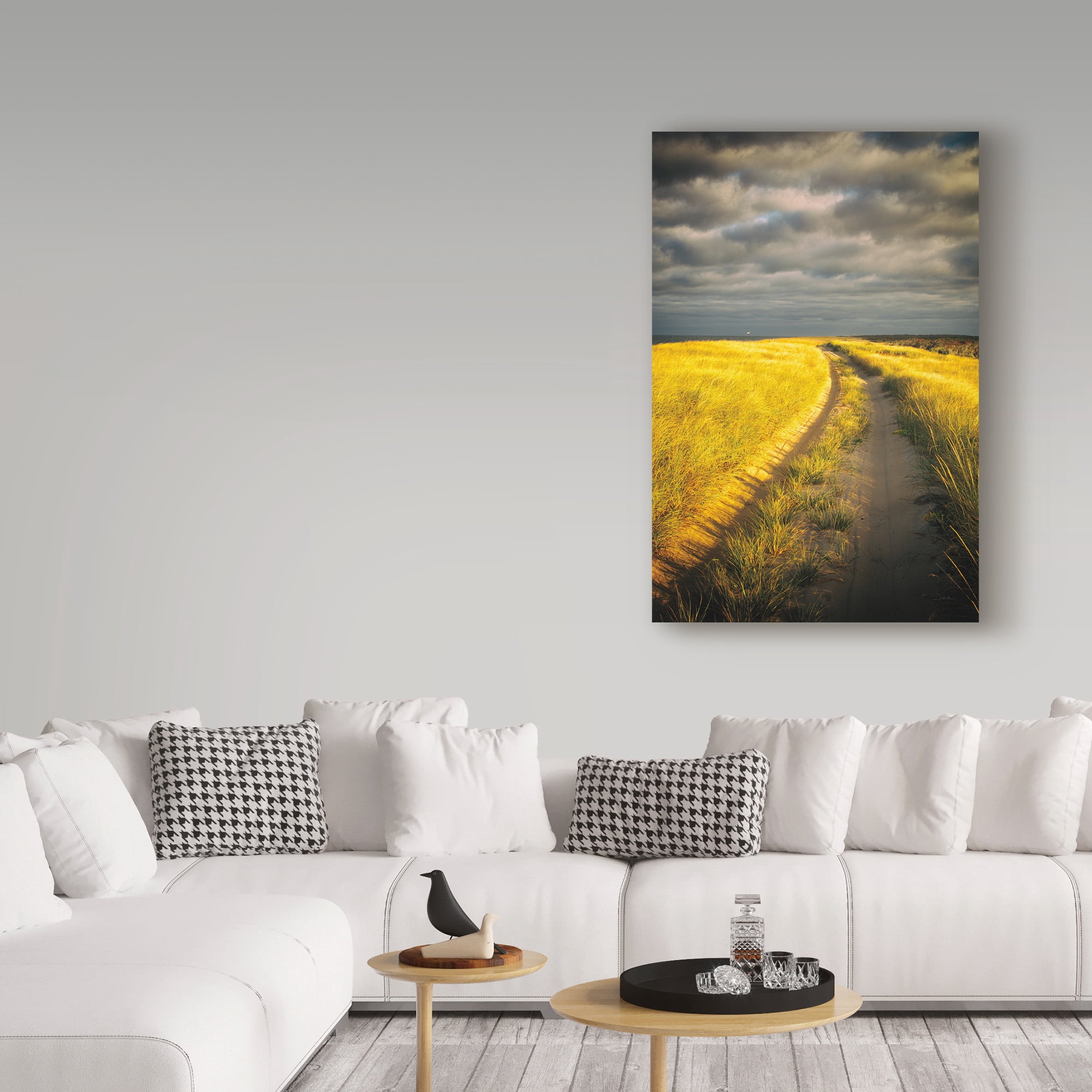 Trademark Fine Art 'Down the Road' Canvas Art by Aledanda