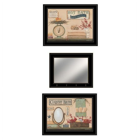 UPC: 0840105542766 | Country Bath III Collection By Pam Britton Printed Wall Art Wood Multi-Color
