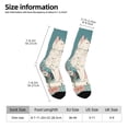 thumbnail image 2 of Fotbe Celestial Cat And Flowers Calcetas Largas con Estampado para Hombre y Mujer – Calcetas de Compresión Transpirables y Elásticas, Viajar y Uso Diario Talla 5-11, 2 of 6